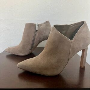 Vince Camuto Taupe Suede Heeled Boots